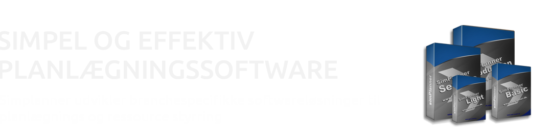 SimPlanner, simpel og effektiv planlægningssoftware SimPlanner udvikler branchespecifikke softwareløsninger til planlægnings og ressource styrring