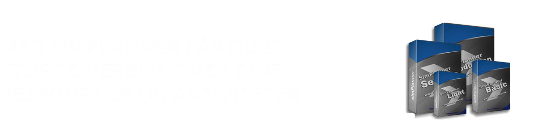 Med SimPlanner får du et stort overblik over dine ressourcer og aktiviteter